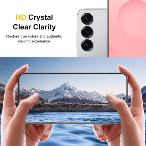 Miniatura 7 de [Paquete de 2+2] Protector de pantalla de privacidad mate de 4 vías de 360° para Samsung Galaxy S20 con protector de lente de cámara, compatible