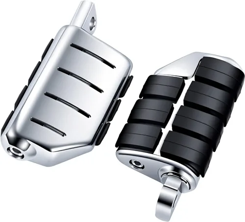Miniatura 4 de Estriberas cromadas para motocicleta, estriberas de carretera, reposapiés de aluminio, plataformas para pies de motocicleta para Harley Davidson