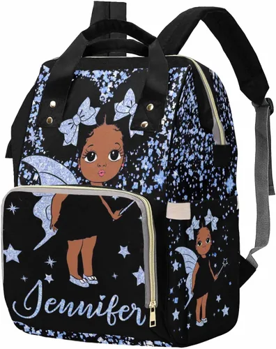 Miniatura 35 de M YESCUSTOM Bolsa de pañales personalizada con nombre para mamá, mujer, esposa, mochila personalizada, 0625-12, Mochilas Daypack