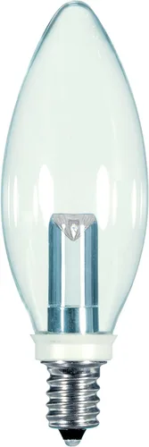 Miniatura 23 de Satco S9176 LED T6 Frost 2700K Bombilla base de candelabro, 0.8W