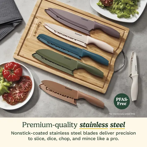 Miniatura 2 de Cuisinart Advantage - Juego de cuchillos de cocina de 12 piezas, cuchillos de acero inoxidable con revestimiento antiadherente de calidad Forest