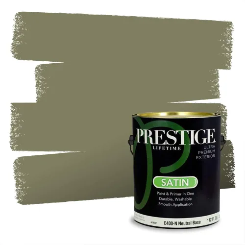 Miniatura 1633 de Prestige Paints - pintura de exterior y pintura de imprimación en una, E100-T-6006-10AVP