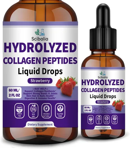 Péptidos de colágeno múltiple líquido gota w. Tipos I II III V X ácido hialurónico vitamina C biotina para la salud de las articulaciones, la piel,