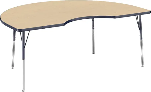 Miniatura 58 de FDP Clover Mesa de Actividades Escolar y de Oficina (48 x 48 pulgadas), patas estándar con deslizadores giratorios para entornos de asientos