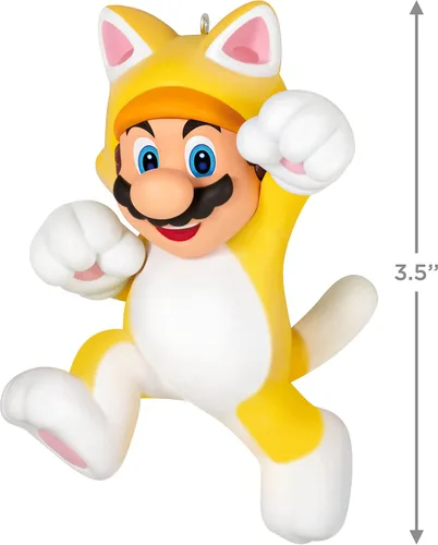 Miniatura 5 de Adorno de Navidad Hallmark Keepsake 2023, Nintendo Super Mario con Mario Gato, Regalos para Jugadores
