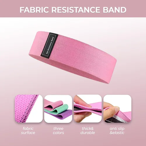 Miniatura 4 de Banda de resistencia, banda de pilates, bandas de entrenamiento para mujeres, banda de resistencia figura 8, juego de 14 bandas de ejercicio