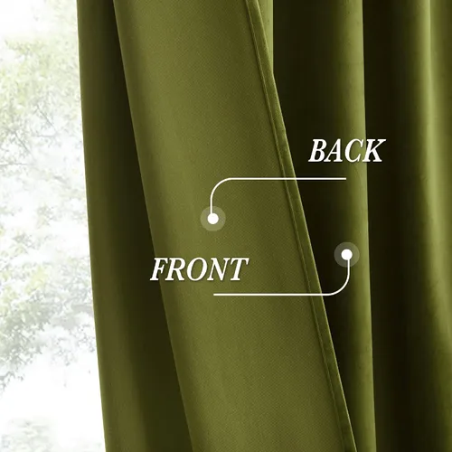 Miniatura 190 de RYB HOME Cortinas opacas de terciopelo para dormitorio, aislamiento térmico, privacidad, luz solar, bloqueo de calor, cortinas lujosas con bolsillo