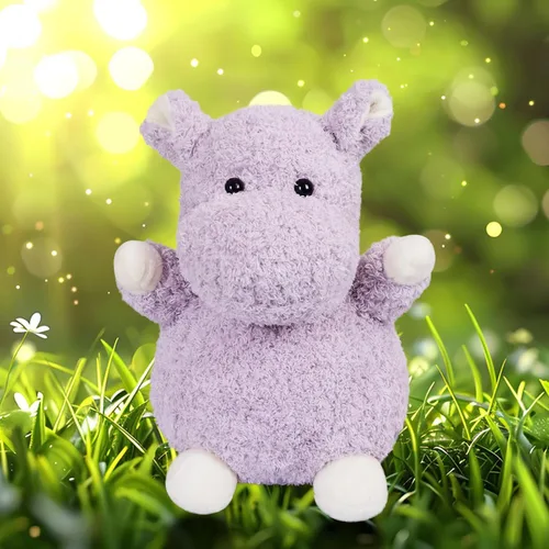 Miniatura 6 de Juguete de peluche de hipopótamo morado, suave juguete de peluche para niños y niñas, regalos para niños o novia, 10 pulgadas