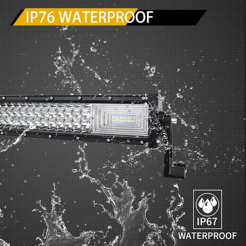 Miniatura 4 de SKYWORLD Barra de luz de 52 pulgadas, 67500 lm, haz combinado de inundación recta, haz combinado de luces LED para automóvil, lámpara antiniebla