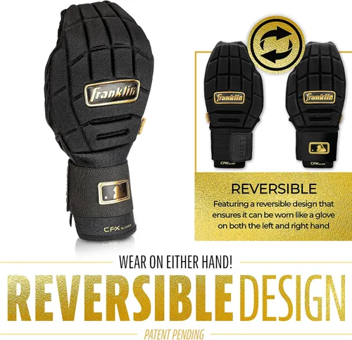 Miniatura 4 de Franklin Sports MLB Guante deslizante de béisbol y sóftbol - CFX PRT Guantes de baserunning deslizantes protectores para adultos y jóvenes - Guante