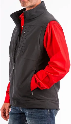 Miniatura 2 de Cinch Chaleco Softshell para hombre con bolsillos ocultos de transporte, Negro