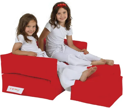 Miniatura 9 de WELL HOME MOBILIARIO & DECORACIÓN Sillón 2 pl + Puf Niños Rojo