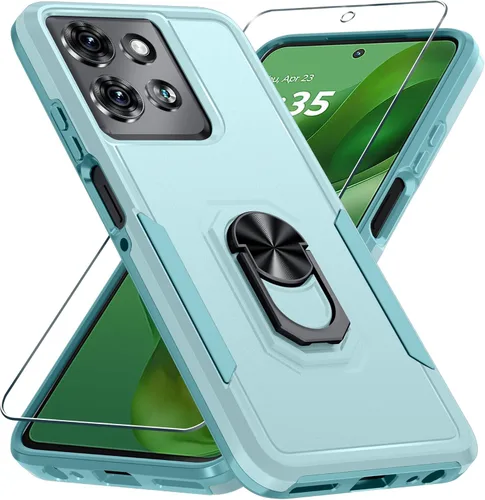 Miniatura 29 de Janmitta - Funda compatible con Moto G 5G 2023 con protector de pantalla, cubierta protectora de cuerpo completo resistente a prueba de golpes