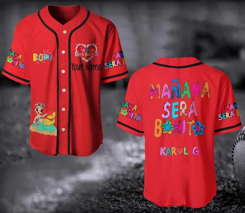 Miniatura 3 de Ka% rol G Jersey, regalos para fanáticos, Mañ.ana Se.rá Bo.nito New Album, Bi% cho.ta Jersey, Ka%rol G Jersey Negro, Negro