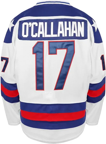 1980 Miracle On Ice Team Hockey Jersey 17 Jack O'Callahan 30 Jim Craig #21 Mike Eruzione Cosido Hockey Sobre Hielo Jerseys