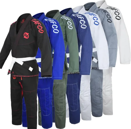 Miniatura 2 de Jiu Jitsu Gi brasileño BJJ Gi para hombres y mujeres Grappling gi Uniforme Kimonos ligero, preencogido, con cinturón blanco