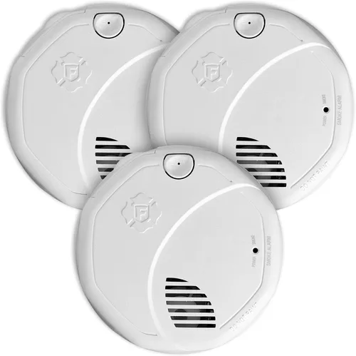 Miniatura 7 de First Alert Detector de humo, batería sellada de 10 años, detector de doble sensor con botón de prueba y silencio, SM310, paquete de 1 unidad