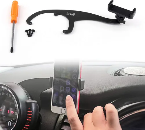 360 ° Rotación del coche del soporte del soporte de la cuna del soporte del soporte para el mini Cooper R55 R56 gris