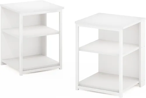 Miniatura 13 de Furinno Classic - Mesa auxiliar con cajón, paquete de 1 unidad, americano