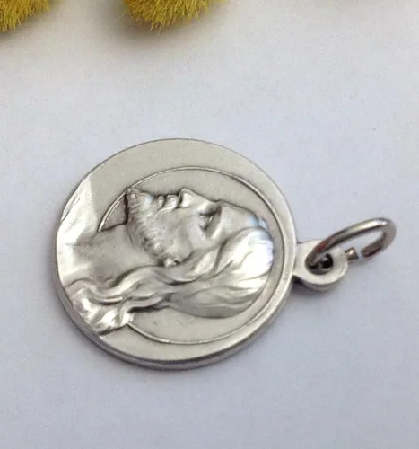 Miniatura 4 de Medalla Cristo Redentor - Medallas de los Santos Patronos - Hecho en Italia, Latón