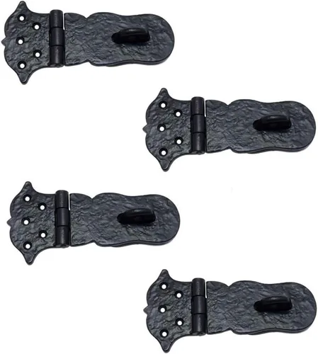 Miniatura 8 de Adonai Hardware "Paran" Cerrojo de bloqueo de seguridad de latón resistente (6 pulgadas x 1 paquete, latón satinado) para cofre del tesoro
