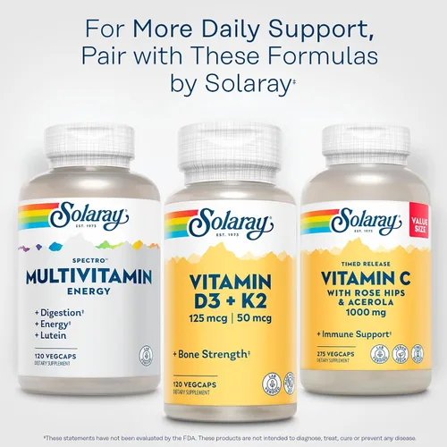 Miniatura 6 de SOLARAY Spectro Energy Multivitamínico para mujeres y hombres, energía celular, digestión, salud ocular y apoyo inmunológico, con vitamina A