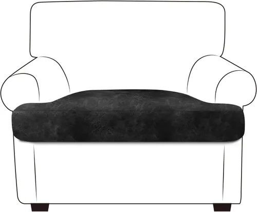 Miniatura 99 de ANARACHON Fundas de cojín de sofá con aspecto de cuero, juego de fundas de asiento de sofá, protector de muebles para sillón seccional, sofá biplaza
