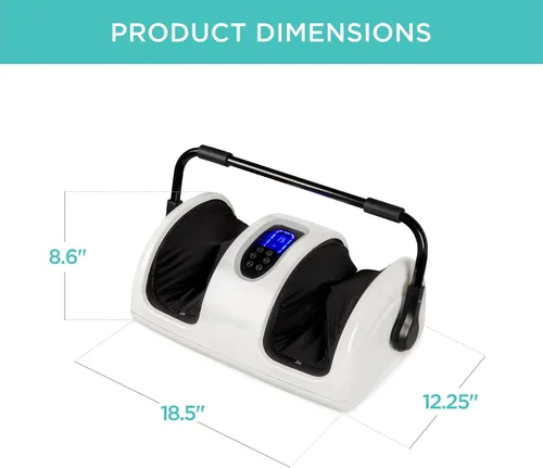 Miniatura 7 de Best Choice Products Masajeador de pies Shiatsu calentado para aliviar el dolor, fascitis plantar, neuropatía, circulación sanguínea con diseño