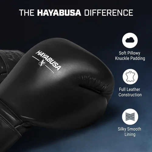 Miniatura 2 de Hayabusa Guantes de boxeo profesionales de cuero con para hombres y mujeres