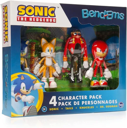 Miniatura 8 de TCG Toys Bend-EMS - Sonic The Hedgehog - ¡Las figuras de acción originales flexibles y posicionables de los años 90 están de vuelta! Excelentes