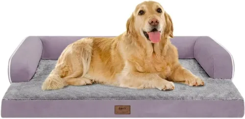 Miniatura 53 de Cama ortopédica impermeable para perros pequeños, cama para perros de tamaño mediano, cómoda cama para mascotas y gatos con lados, funda extraíble