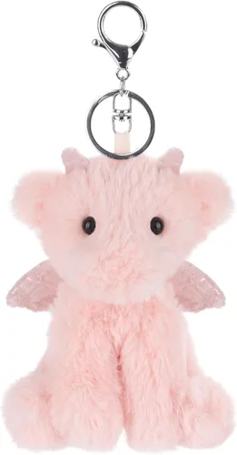 Miniatura 5 de Apricot Lamb Cute Toys - Llavero suave de peluche de dinosaurio dragón para niños, bolso, mochila, bolso (5 pulgadas)