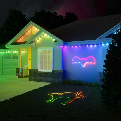 Miniatura 7 de Luces de cornisa inteligentes Cync para exteriores con efectos dinámicos de 100 pies