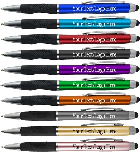 Miniatura 3 de Bolígrafos personalizados con tu logotipo o texto personalizado, paquete de 300 unidades a granel para negocios, fiestas y eventos, bolígrafo 2 en 1