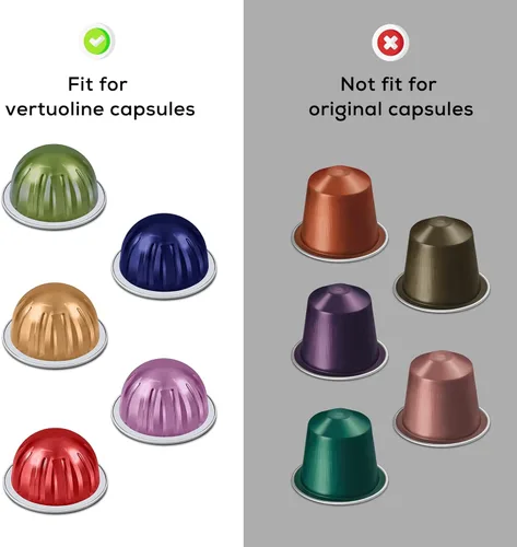 Miniatura 2 de RECAPS Tapas de papel de aluminio para reutilizar cápsulas de café compatibles con Nespresso VertuoLine, 200 unidades de 2.441 in