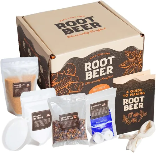 Craft A Brew - DIY Haz Tu Propia Cerveza de Raíz Artesanal - Equipo y Suministros Completos - Kit de Elaboración Casera para Principiantes - 1 Galón