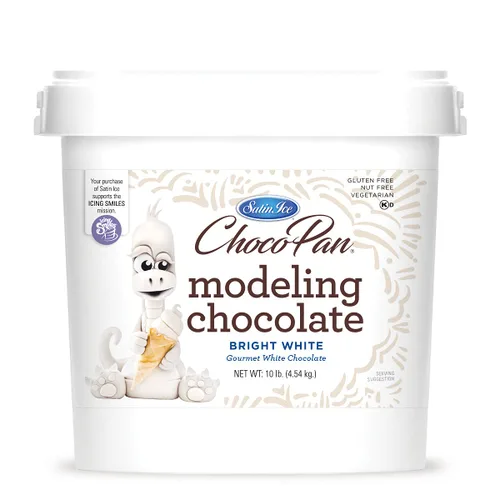 Miniatura 28 de Satin Ice ChocoPan - Chocolate blanco brillante para modelar (1 libra) para decoración de pasteles