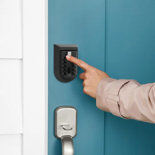 Miniatura 8 de KAYCROWN Caja de bloqueo de llave para exterior, combinación de montaje en pared, caja de seguridad para llaves de casa, caja de seguridad