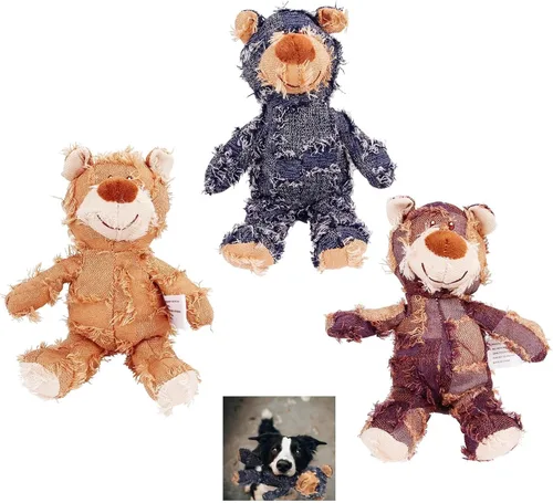 Miniatura 12 de Oso robusto indestructible 2023, tamaño grande, juguetes para perros, compañero de perro para masticadores pesados, juguetes chirriantes duraderos