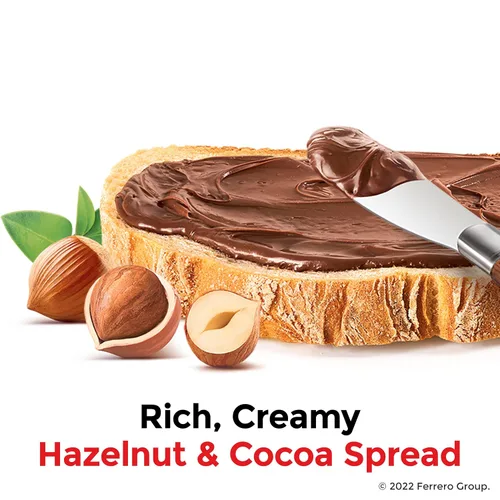 Miniatura 5 de Nutella Crema de avellanas con cacao, crema para untar de avellanas, favorito del desayuno, tarro de 7.7 onzas