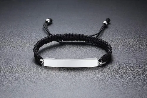 Miniatura 41 de Pulsera de urna personalizada para cenizas, recuerdos de joyería de cremación para mujeres y hombres, pulsera ajustable de cuerda tejida hecha a