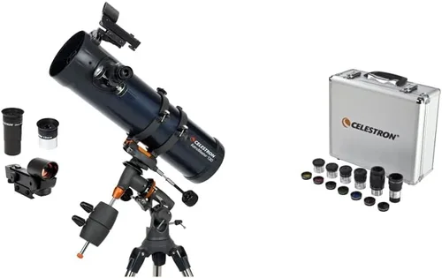 Miniatura 9 de Celestron - Telescopio Newtoniano AstroMaster 130EQ & NexYZ - Adaptador universal para smartphone de 3 ejes para telescopio - Adaptador