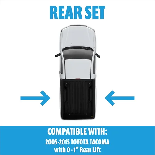 Miniatura 2 de TrendsAuto Par de amortiguadores traseros monotubo serie 5100 que se ajustan a Tacoma 4WD 2005 2015 con elevación trasera de 0-1 pulgada - Mejora
