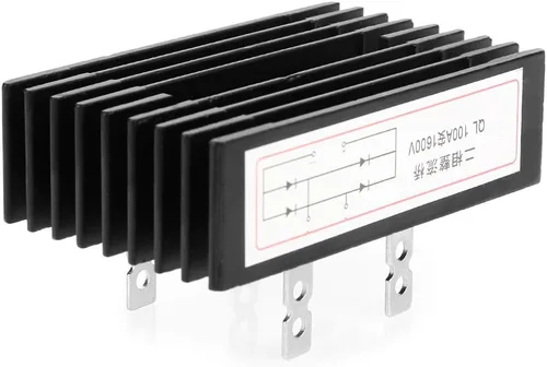 Miniatura 3 de Puente rectificador de puente de diodos de 2 fases 100A 1600V Voltaje de alta potencia Rectificador de puente de diodos de silicio completo Diodo
