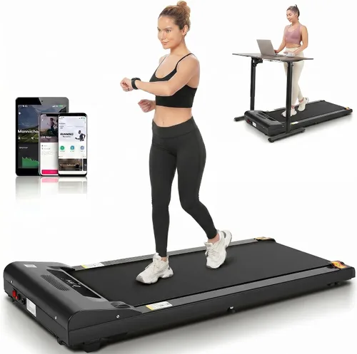 Cinta de Caminar Portátil con Capacidad de 300 Libras, Cintas de Correr Portátiles para Casa y Oficina, Cinta de Correr Bajo el Escritorio con