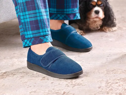Miniatura 6 de Silvert's Adaptive Clothing & Footwear Mens Wide & Comfy Easy Closure Slippers for Seniors