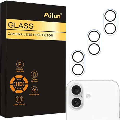 Miniatura 10 de Ailun Paquete de 3 protectores de lente de cámara para iPhone 17 Pro Max, vidrio templado, dureza 9H, Ultra HD, antiarañazos, compatible con fundas