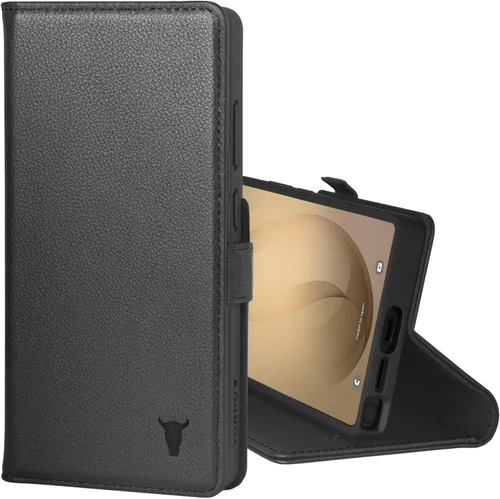 TORRO Funda de cuero compatible con Samsung Galaxy S26 Ultra 5G 2026 - Funda de cuero premium tipo cartera con función atril y ranuras para tarjetas