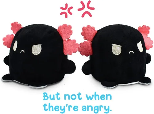 Miniatura 2 de TeeTurtle - Peluches Plushmates - Peluches reversibles magnéticos que se agarran de las manos cuando están felices - Ajolote - Juguetes de peluche