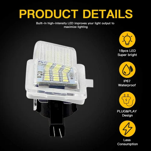 Miniatura 2 de Apmat - Conjunto de carcasa de lámpara de matrícula LED completa compatible con Mercedes-Benz W204 W204 5D W212 W216 W221 C E S CL Class Error